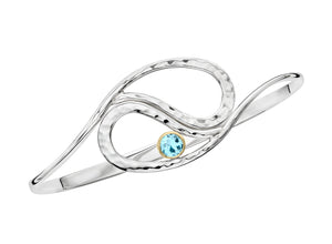 Yin Yang Bracelet w/Faceted Gemstone