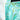 Silk Wrap, Hand Marbled in Aqua & Green