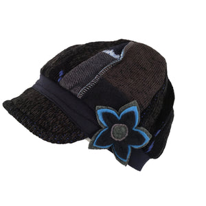 Hat, Black-Grey & Blue Cap
