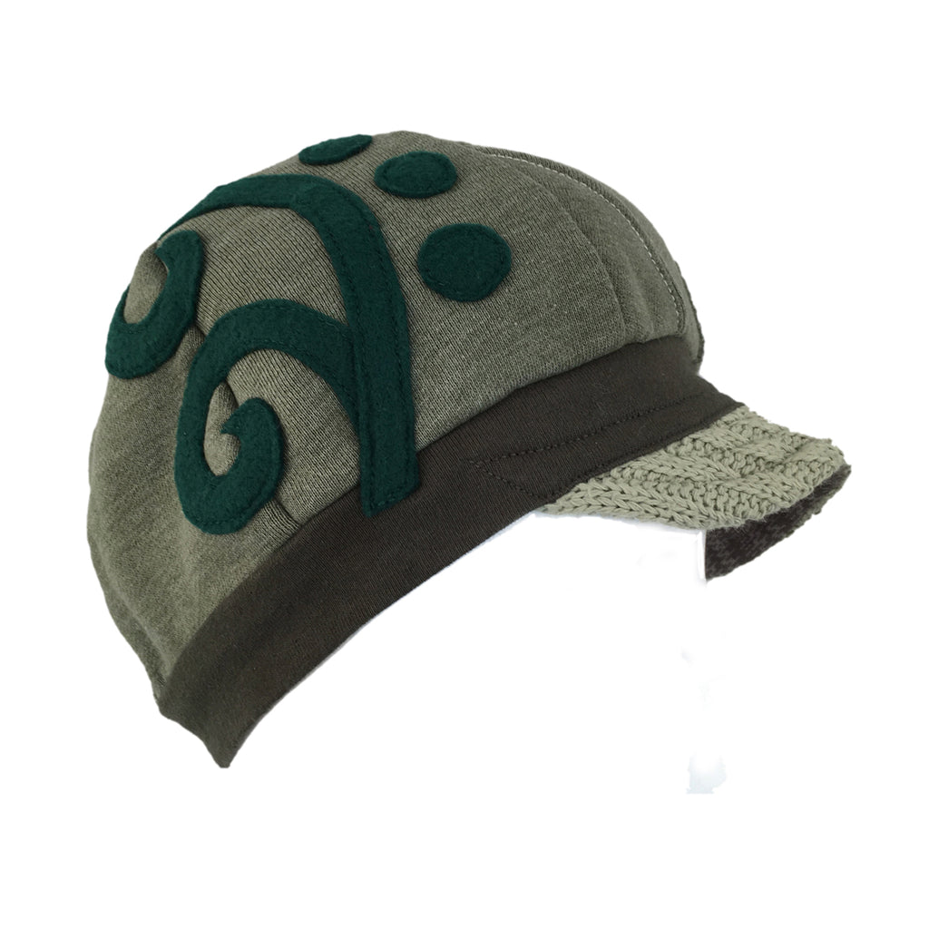Hat, Olive Green & Khaki Cap