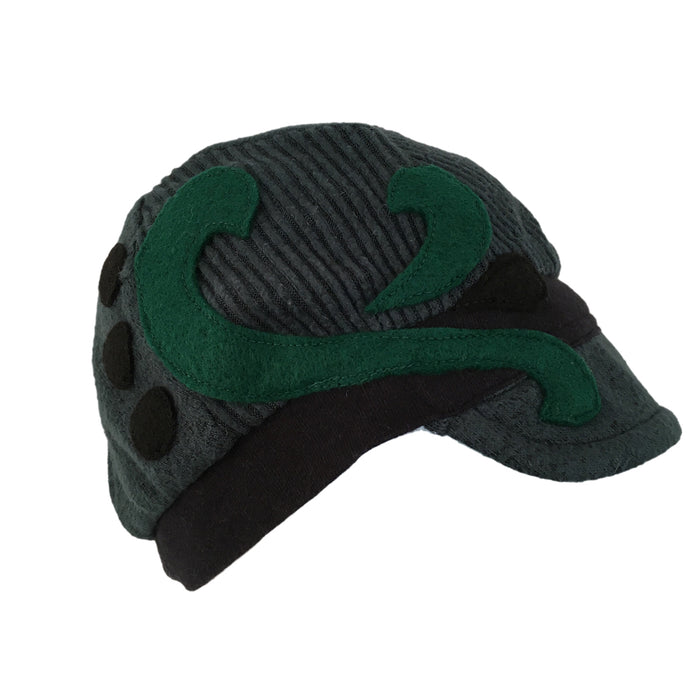 Hat, Green & Black Cap