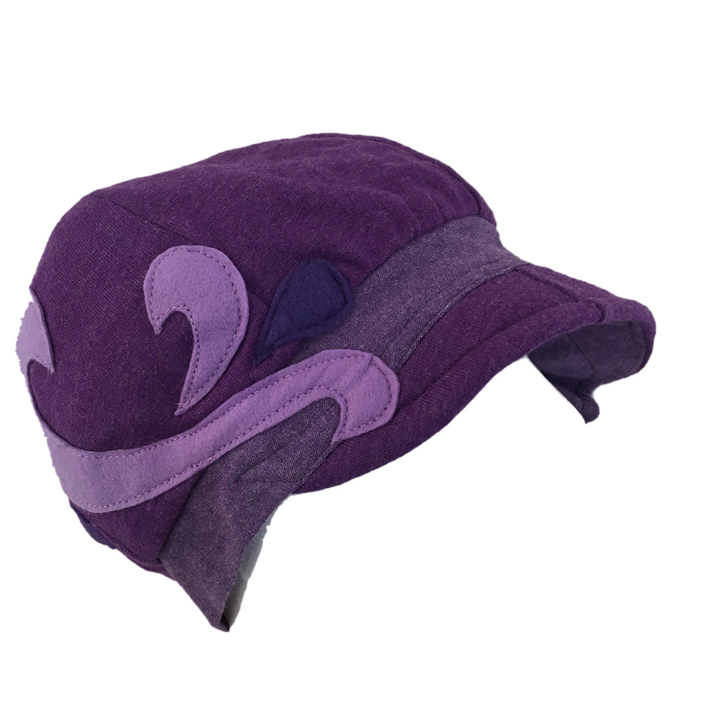 Hat, Purple & Lavender Cap