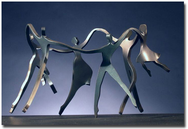Family of 6 Dancers Sculpture