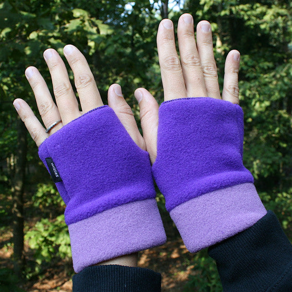 Wristies Cuffs Purple & Mulberry, Adult Small