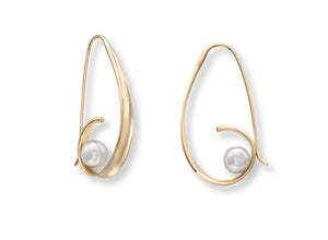 Crosswind Earring w/Pearl