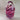 Glass Paperweight, Rose/Pink Egg