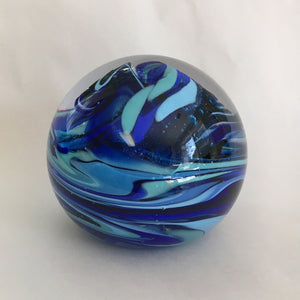 Paperweight, Blue Marble