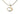 Petite Elliptical Pendant, 14k Gold