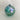 Ornament Blue & Teal w/Gold Iridescence