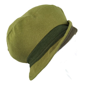 Hat, Green & Khaki Knit